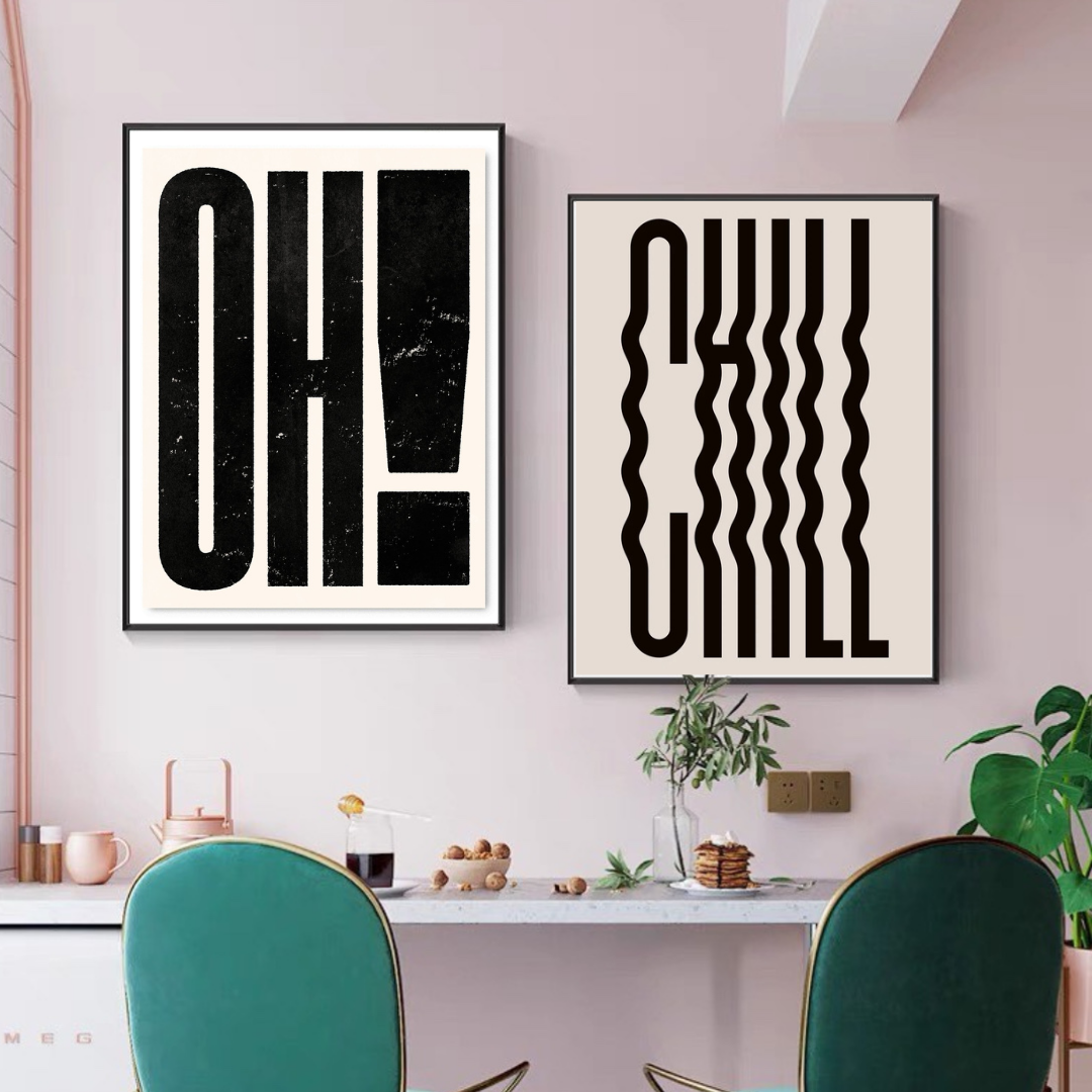 "Oh Chill" Wall Art - Set of 2