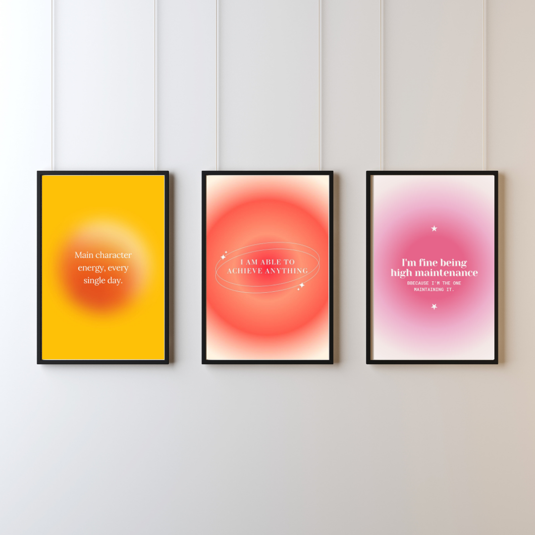 Affirmative Wall Art - Set of 3