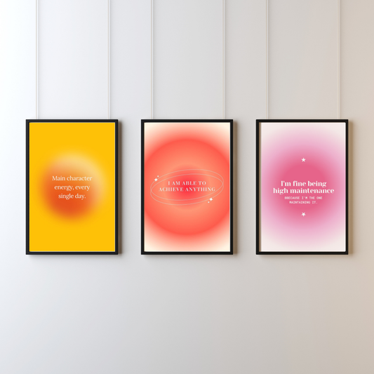 Affirmative Wall Art - Set of 3
