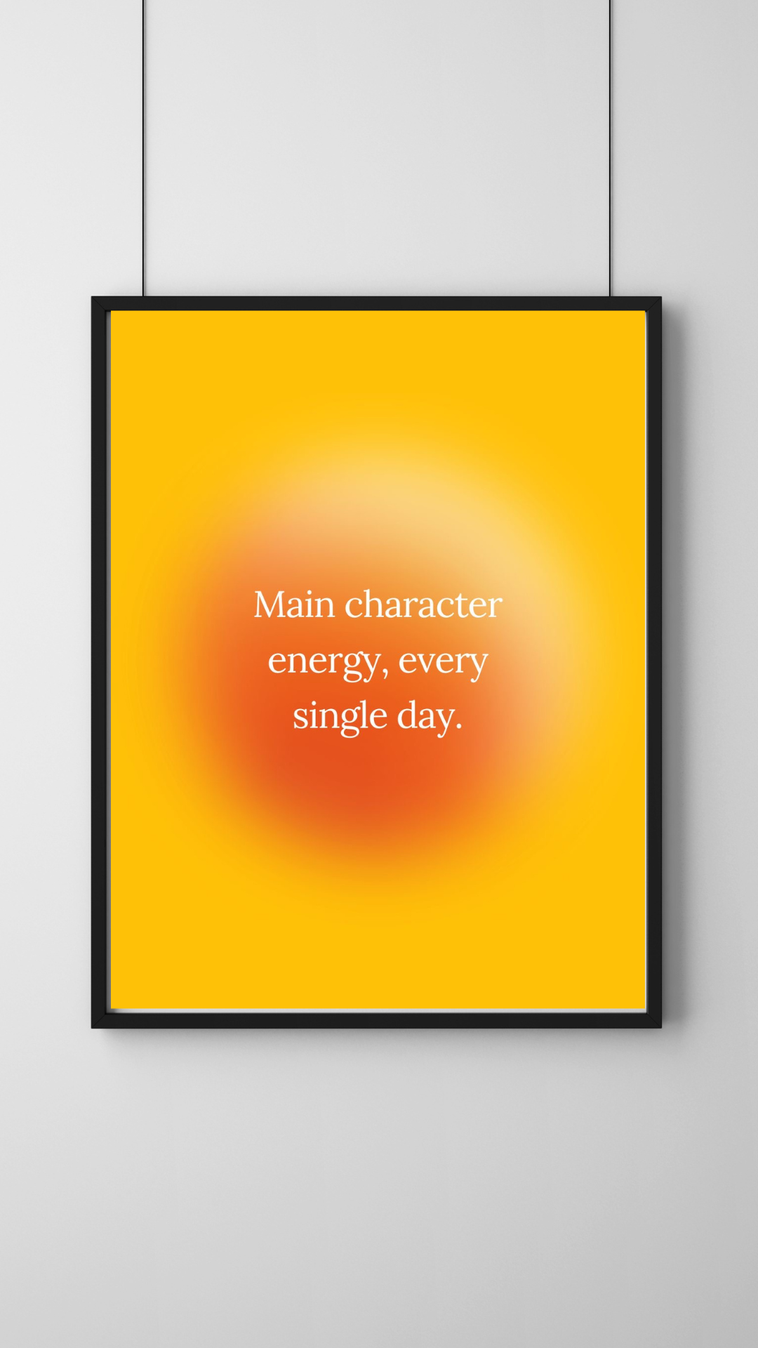 Main Character Affirmative Wall Art