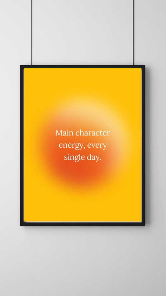 Main Character Affirmative Wall Art