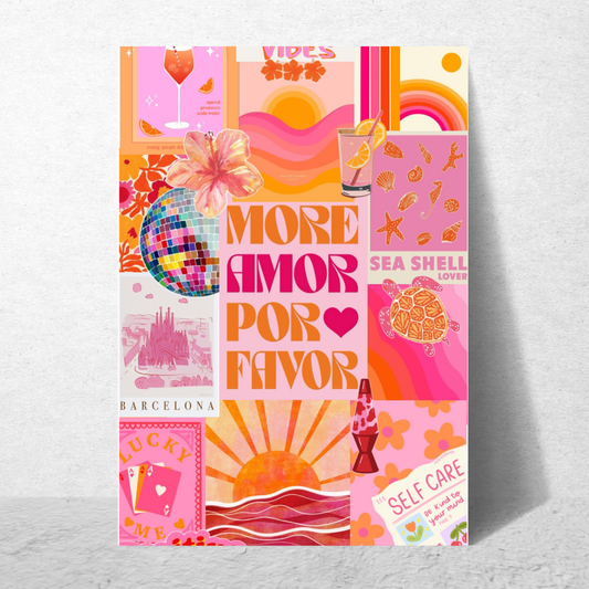 "Sunset Soul Club" Moodboard Poster