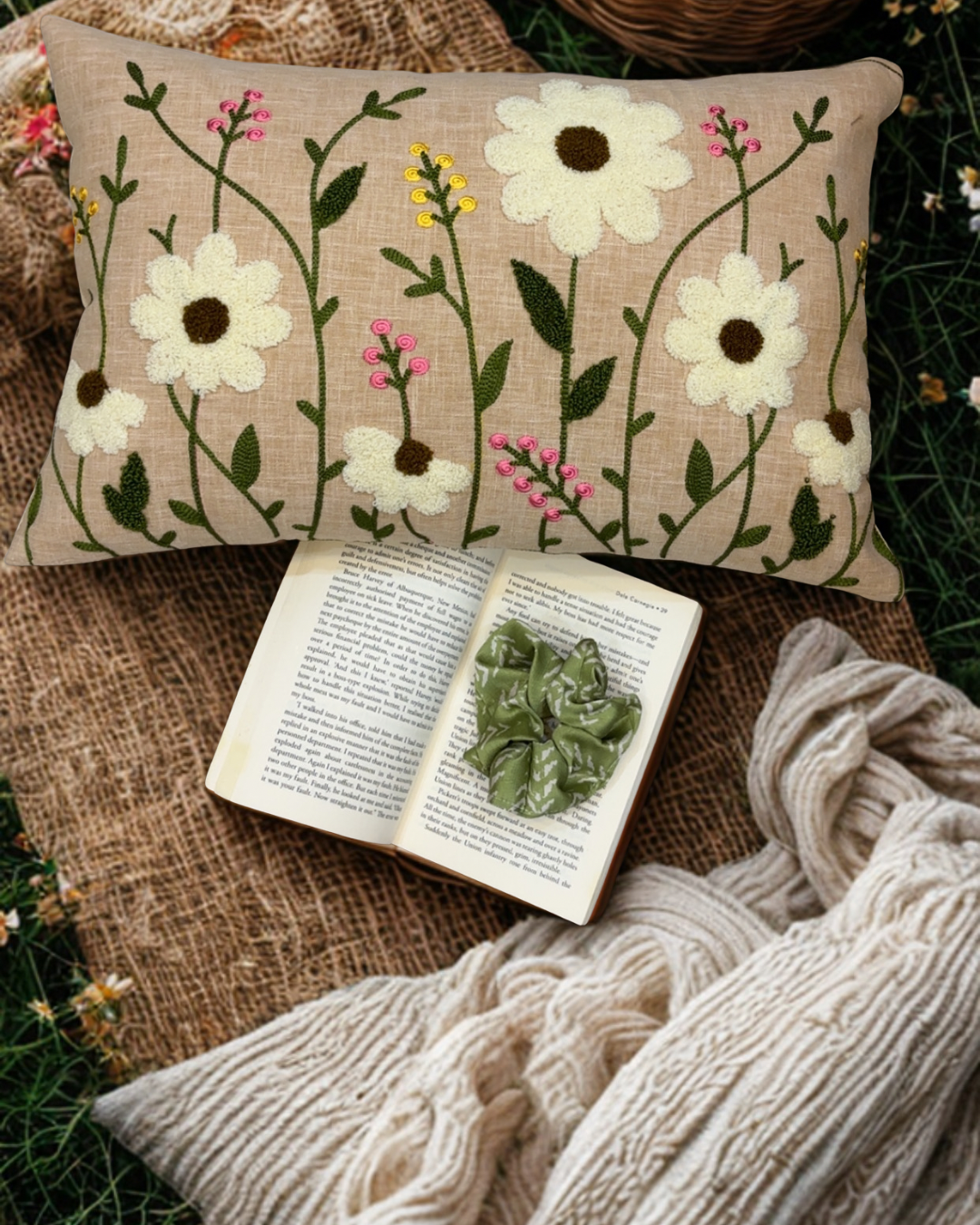 Butternut Blossom (Warm Beige cushion cover)