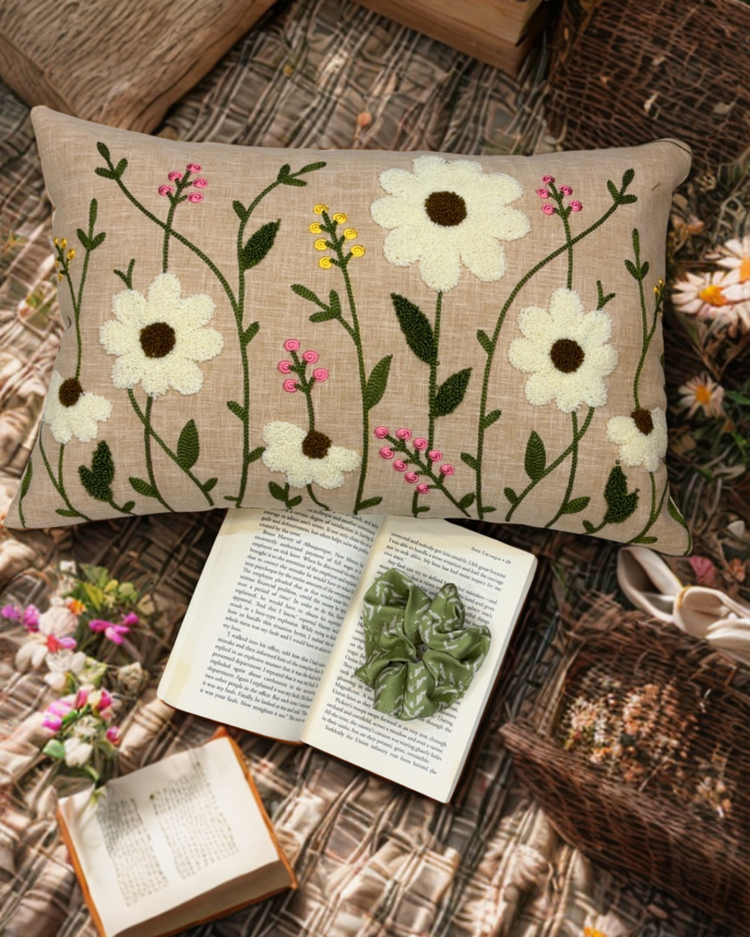 Butternut Blossom (Warm Beige cushion cover)